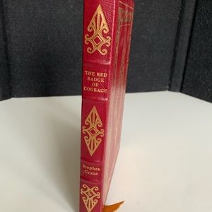 THE RED BADGE OF COURAGE Leather Bound Book Easton Press Hardcover vintage